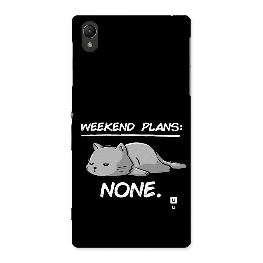 Weekend Plans None Back Case for Xperia Z1
