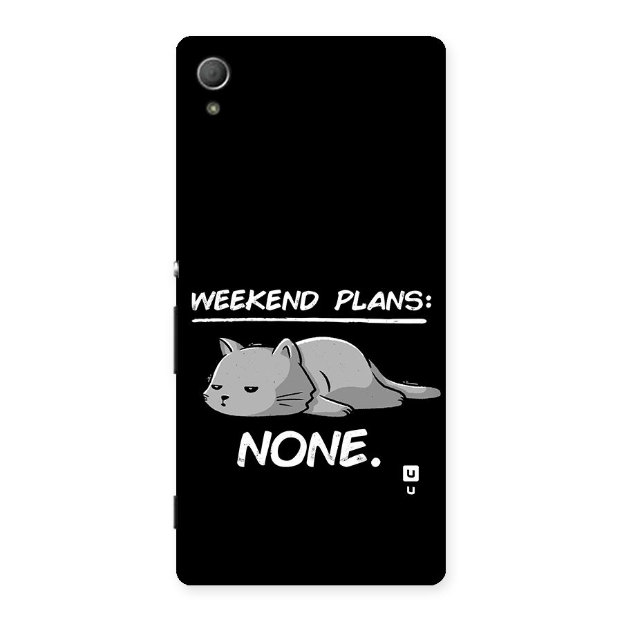 Weekend Plans None Back Case for Xperia Z3 Plus