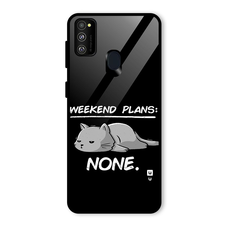 Weekend Plans None Glass Back Case for Galaxy M30s