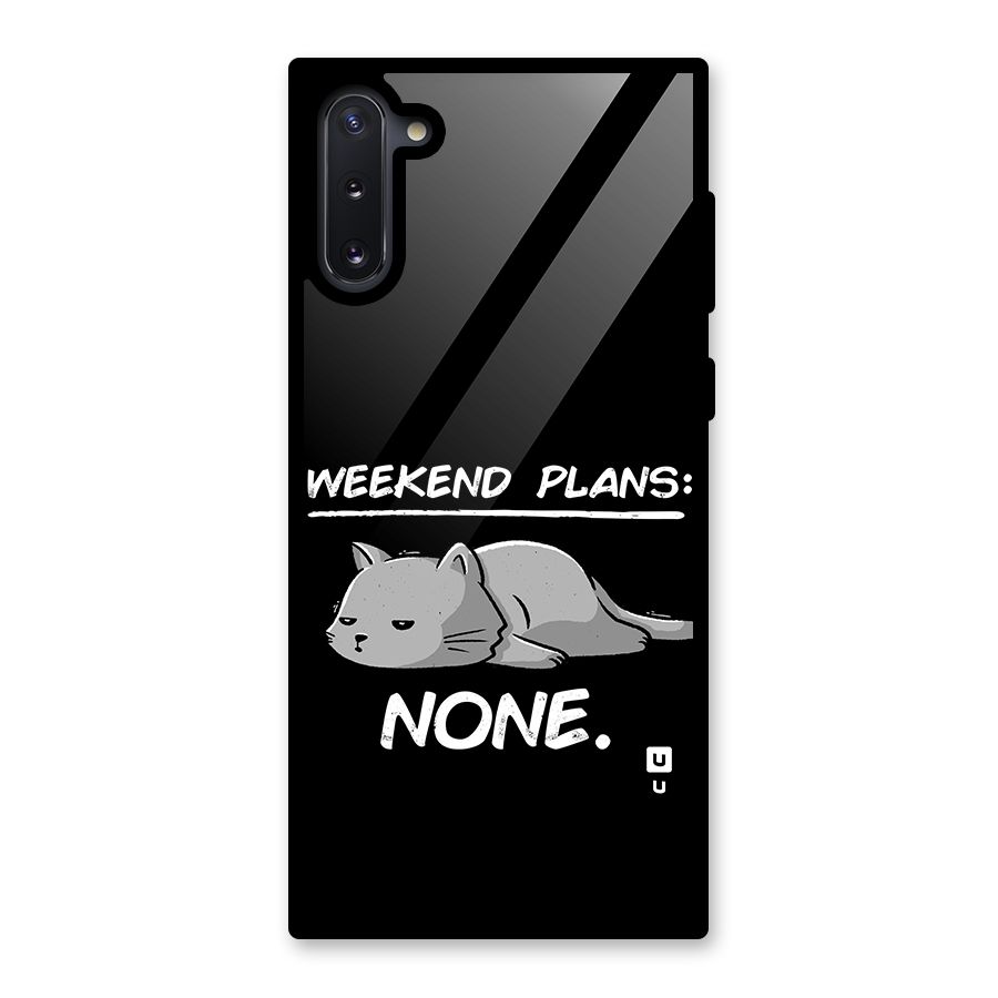 Weekend Plans None Glass Back Case for Galaxy Note 10
