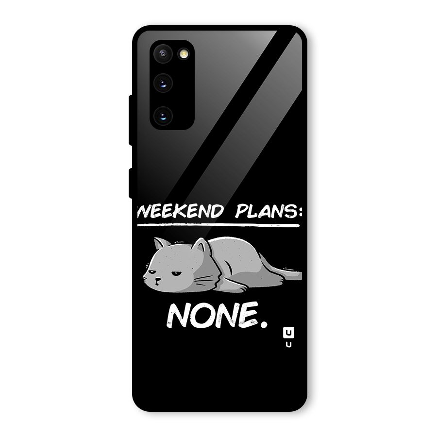 Weekend Plans None Glass Back Case for Galaxy S20 FE 5G