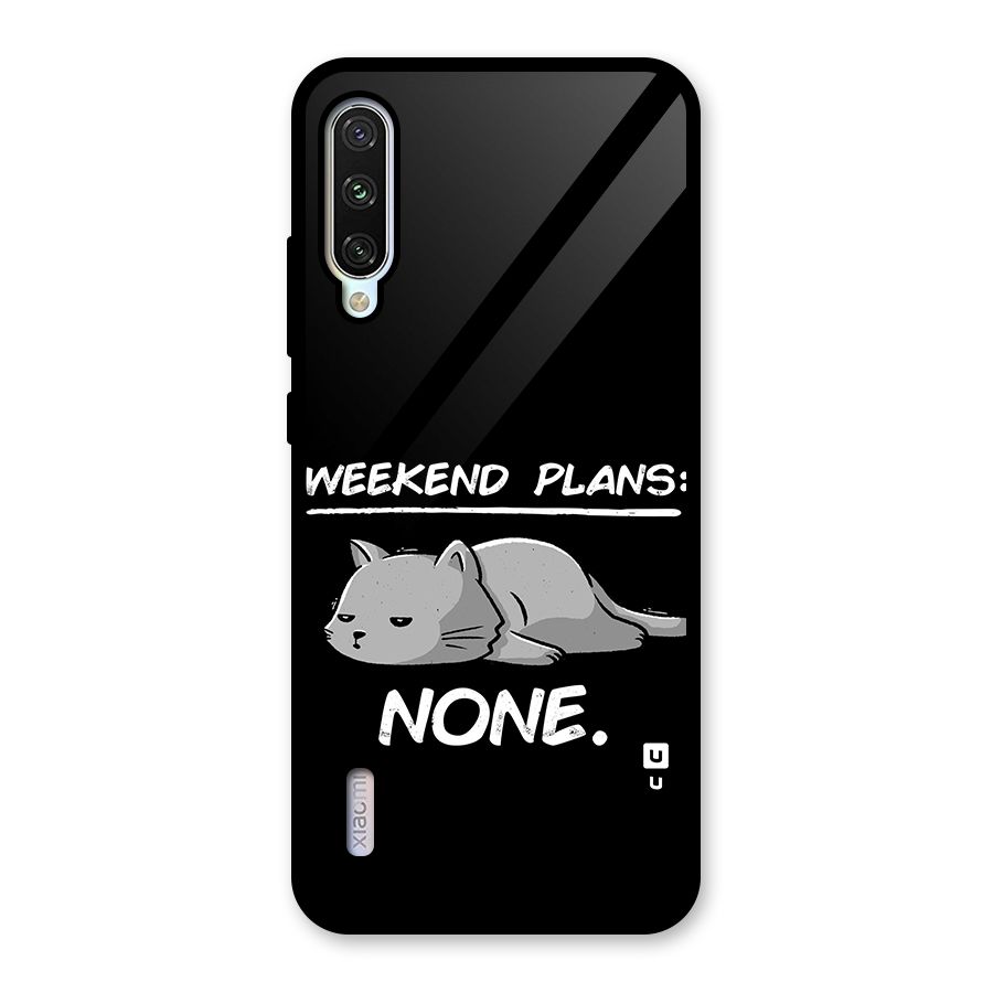 Weekend Plans None Glass Back Case for Mi A3