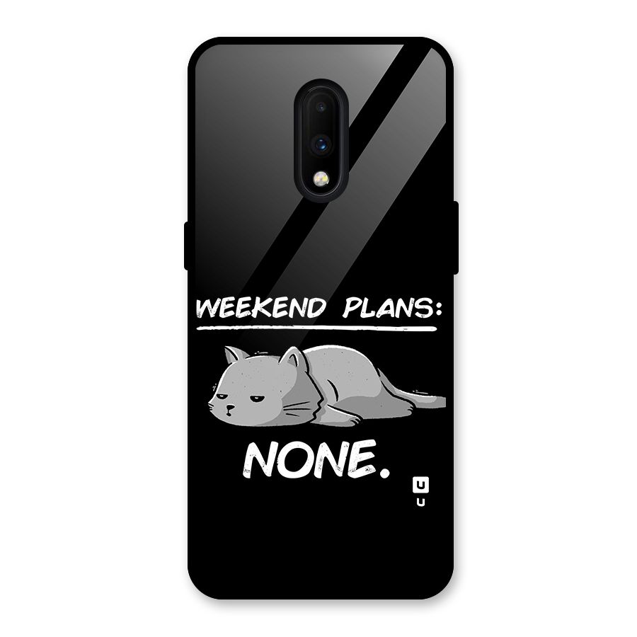 Weekend Plans None Glass Back Case for OnePlus 7