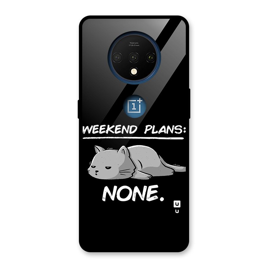 Weekend Plans None Glass Back Case for OnePlus 7T