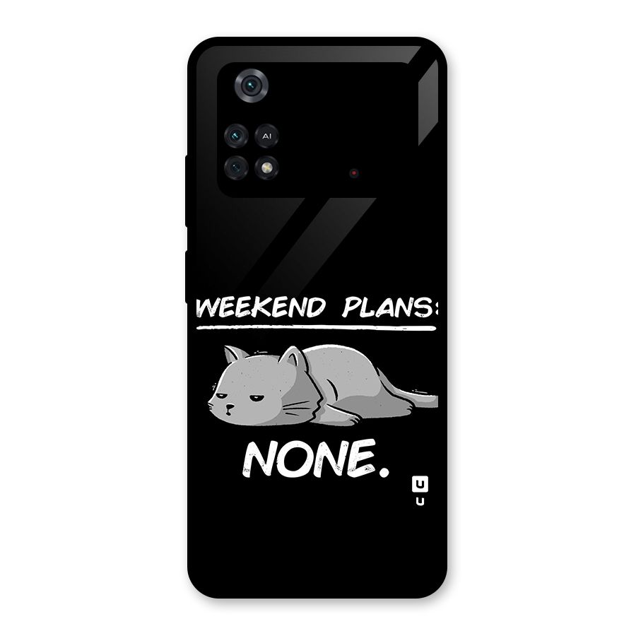 Weekend Plans None Glass Back Case for Poco M4 Pro 4G