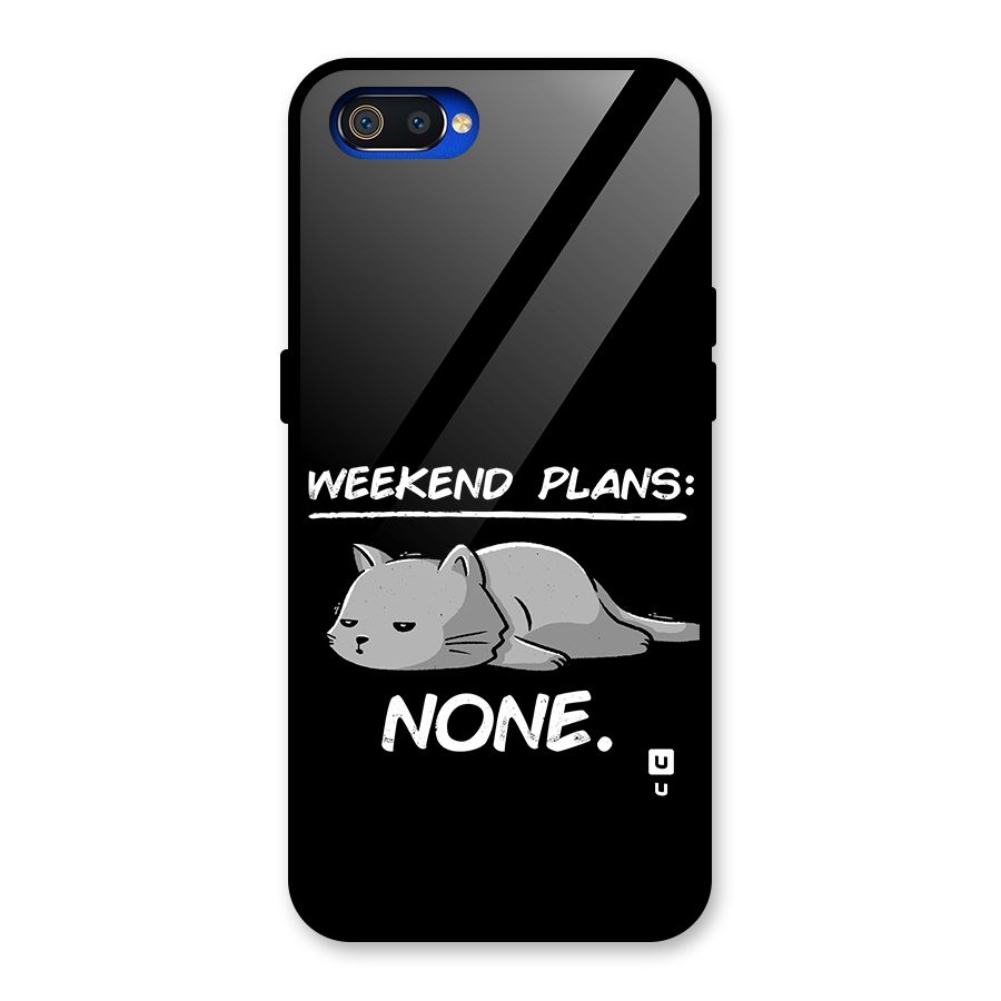 Weekend Plans None Glass Back Case for Realme C2