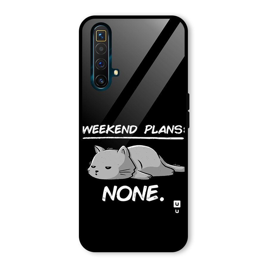 Weekend Plans None Glass Back Case for Realme X3