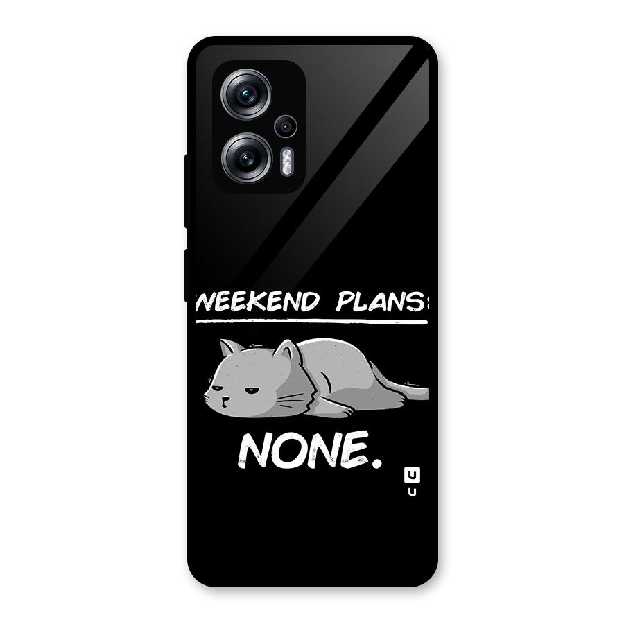 Weekend Plans None Glass Back Case for Redmi K50i