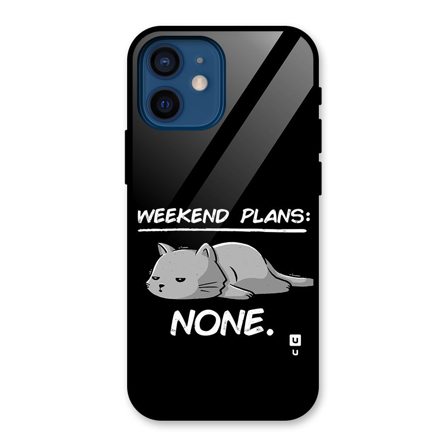 Weekend Plans None Glass Back Case for iPhone 12 Mini
