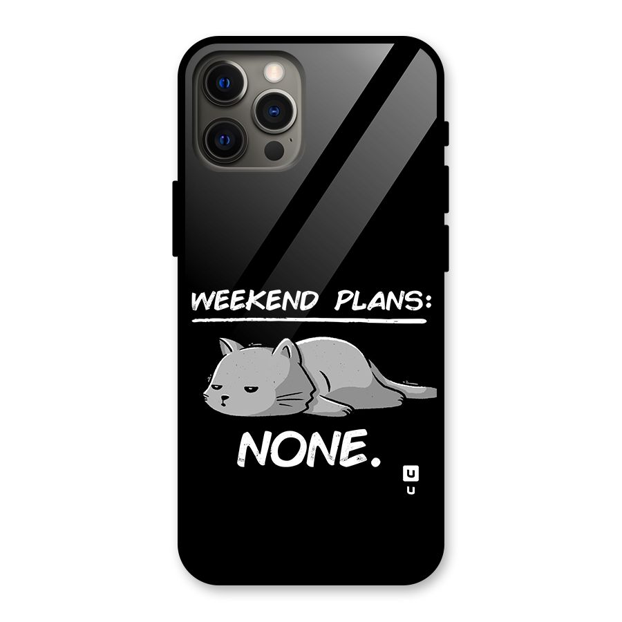 Weekend Plans None Glass Back Case for iPhone 12 Pro Max