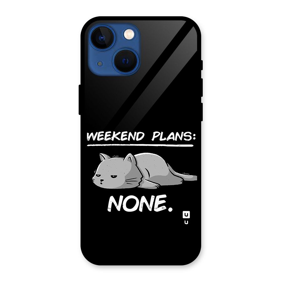 Weekend Plans None Glass Back Case for iPhone 13 Mini