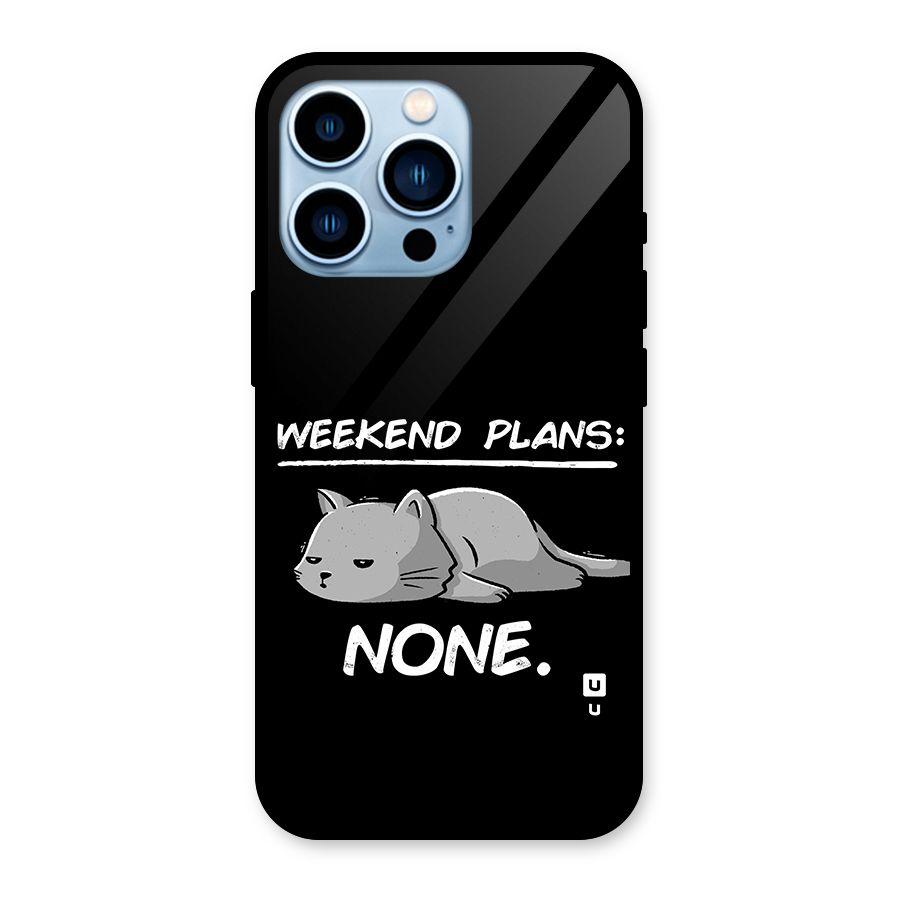 Weekend Plans None Glass Back Case for iPhone 13 Pro