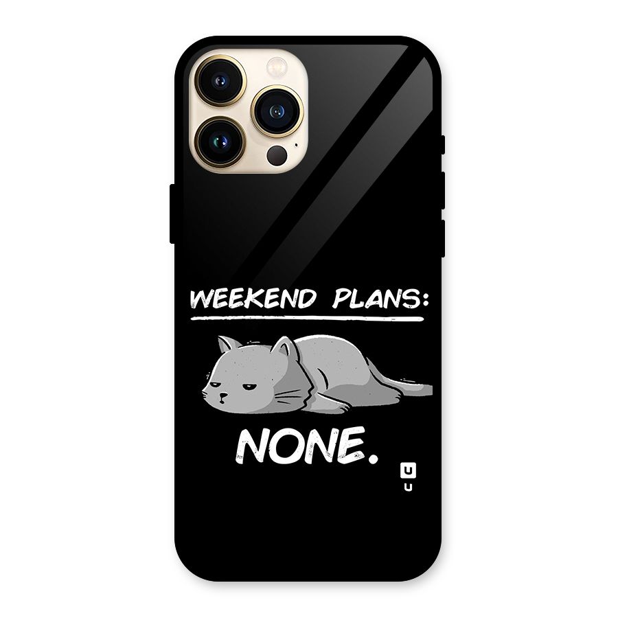 Weekend Plans None Glass Back Case for iPhone 13 Pro Max