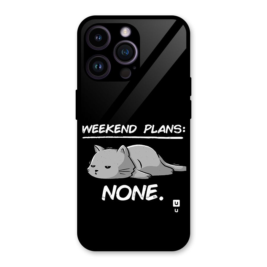 Weekend Plans None Glass Back Case for iPhone 14 Pro Max