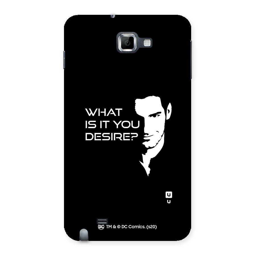 What Do You Desire Back Case for Galaxy Note