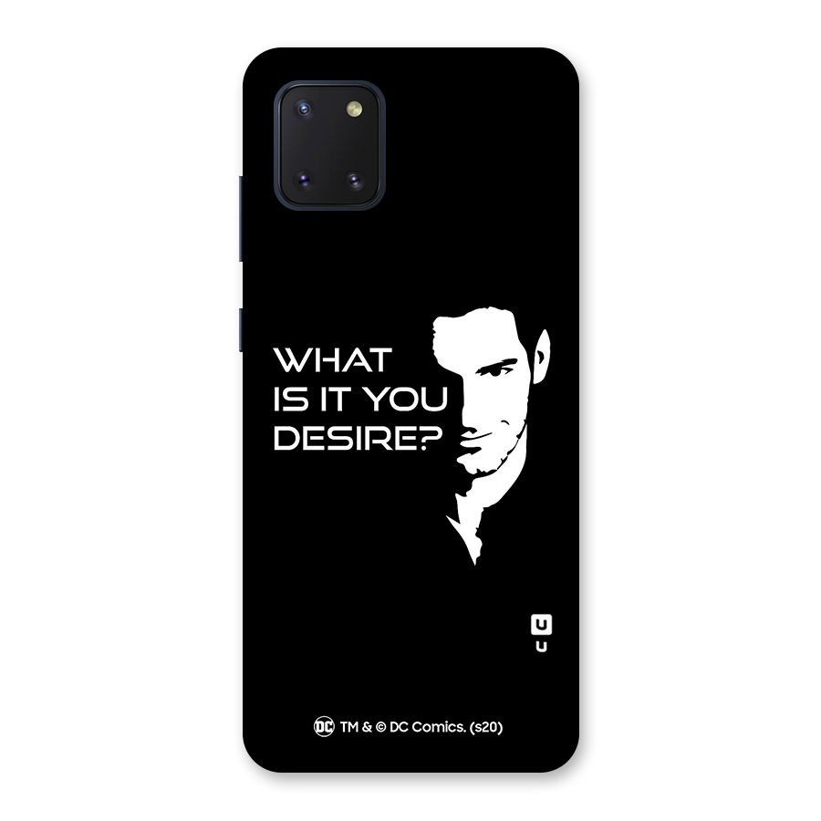 What Do You Desire Back Case for Galaxy Note 10 Lite