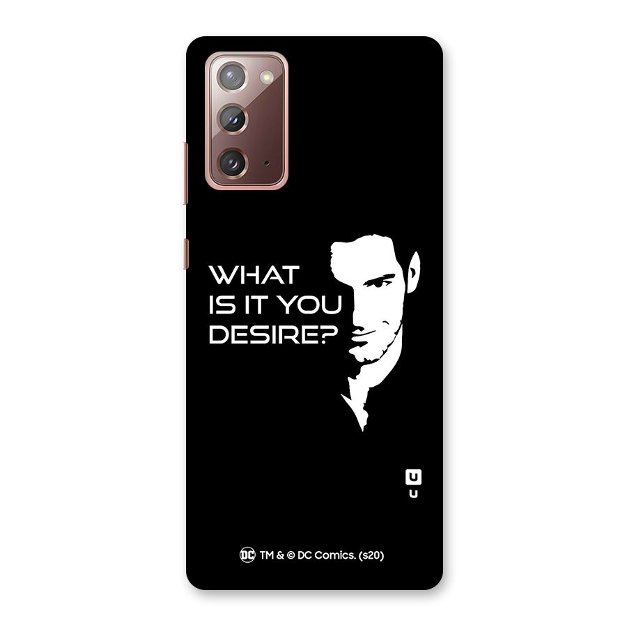 What Do You Desire Back Case for Galaxy Note 20