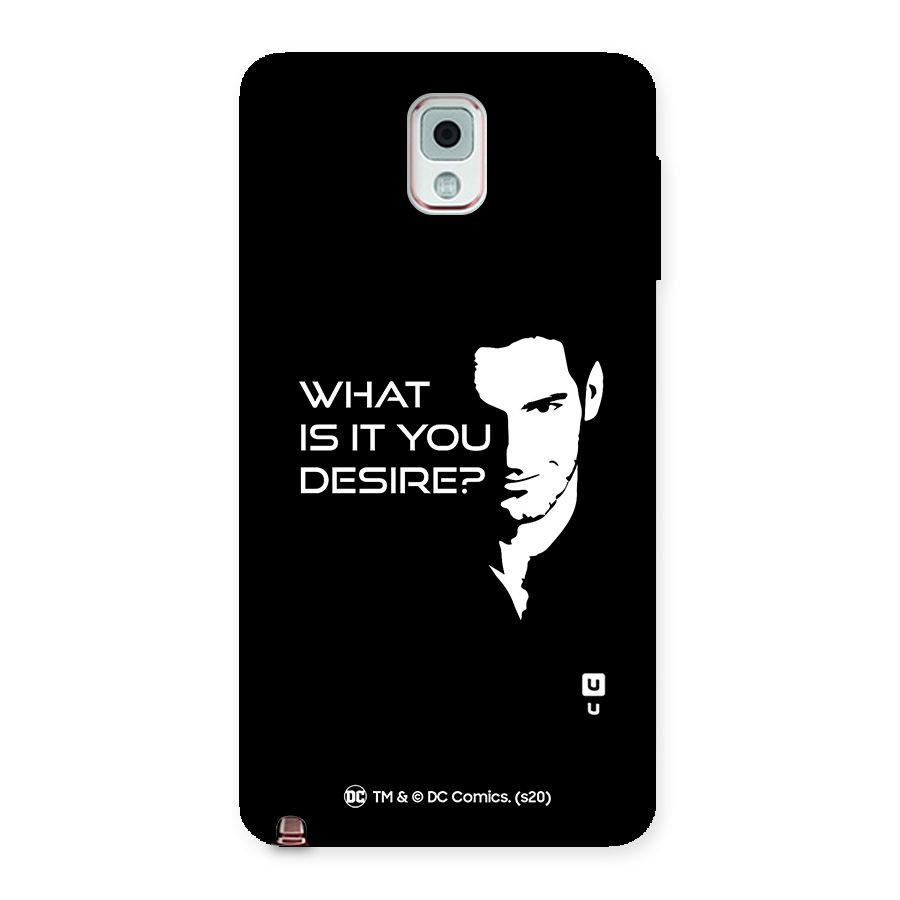 What Do You Desire Back Case for Galaxy Note 3