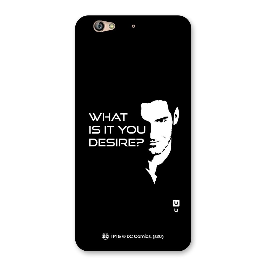 What Do You Desire Back Case for Gionee S6