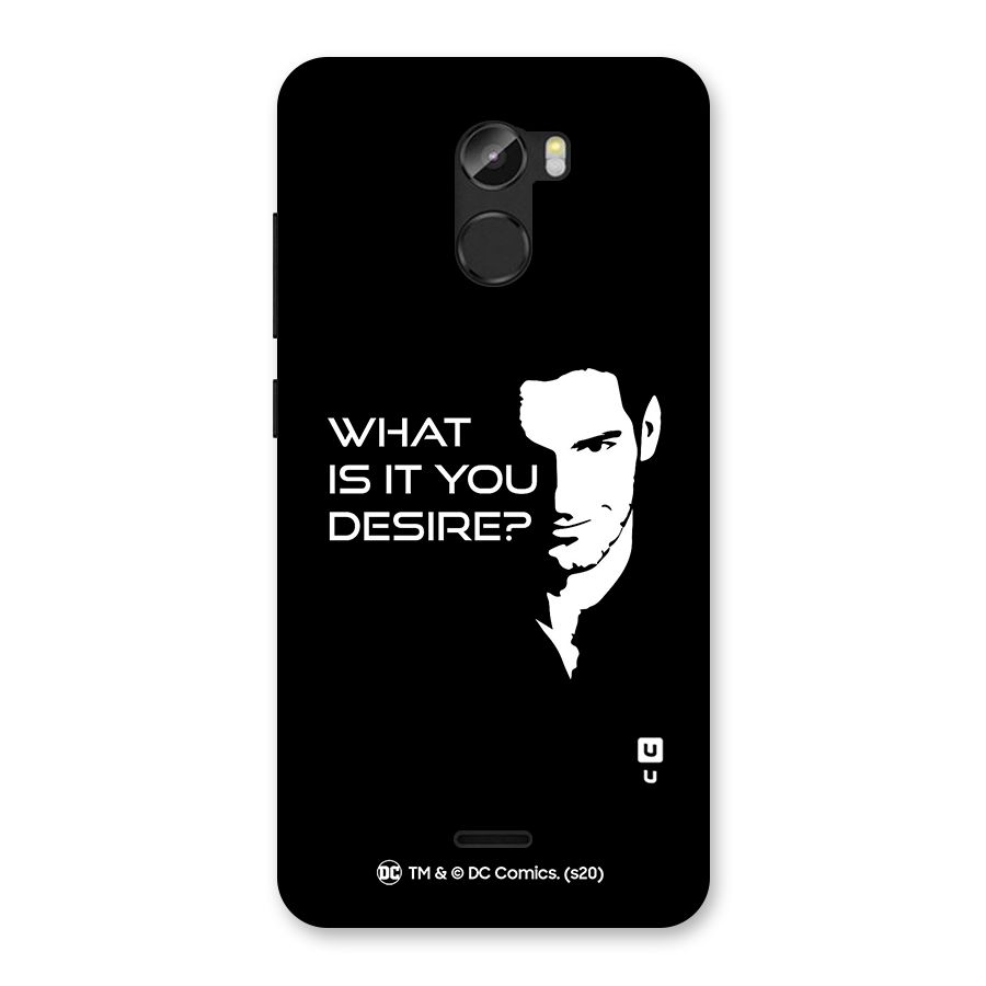 What Do You Desire Back Case for Gionee X1