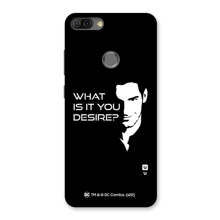 What Do You Desire Back Case for Infinix Hot 6 Pro