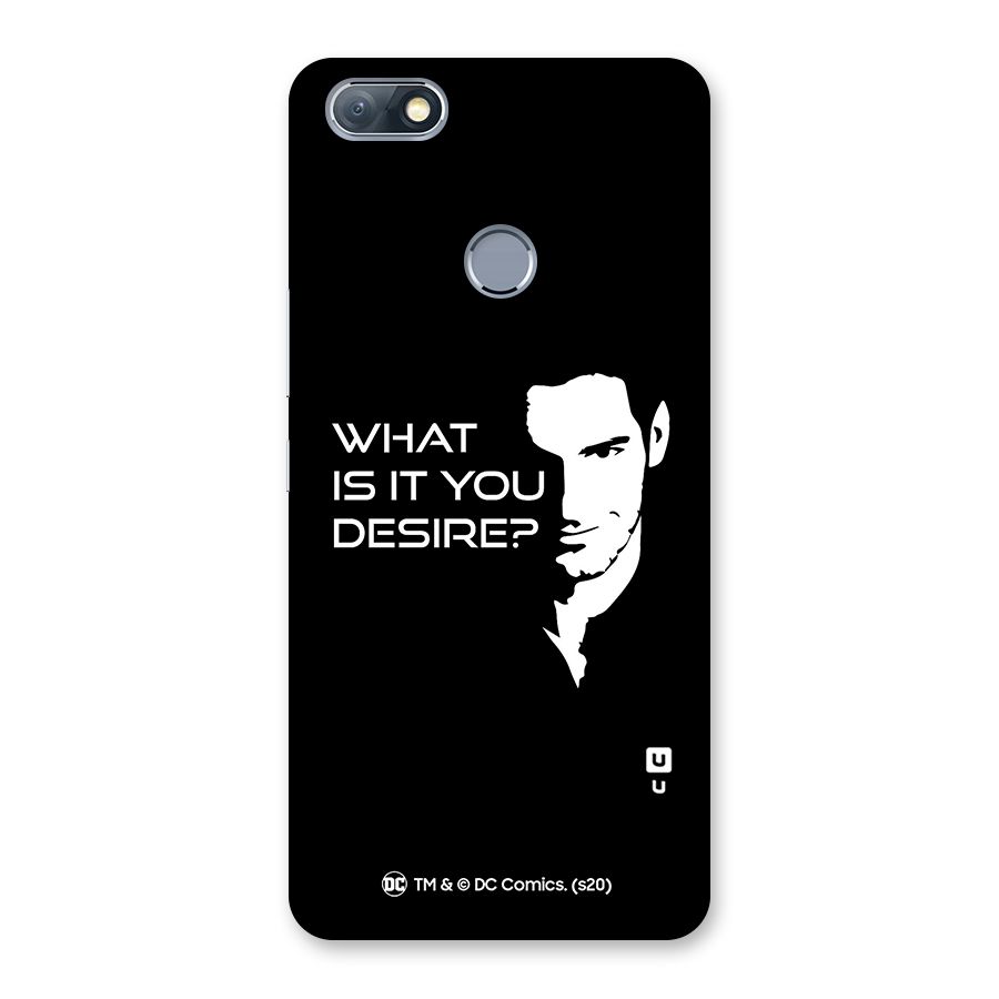 What Do You Desire Back Case for Infinix Note 5