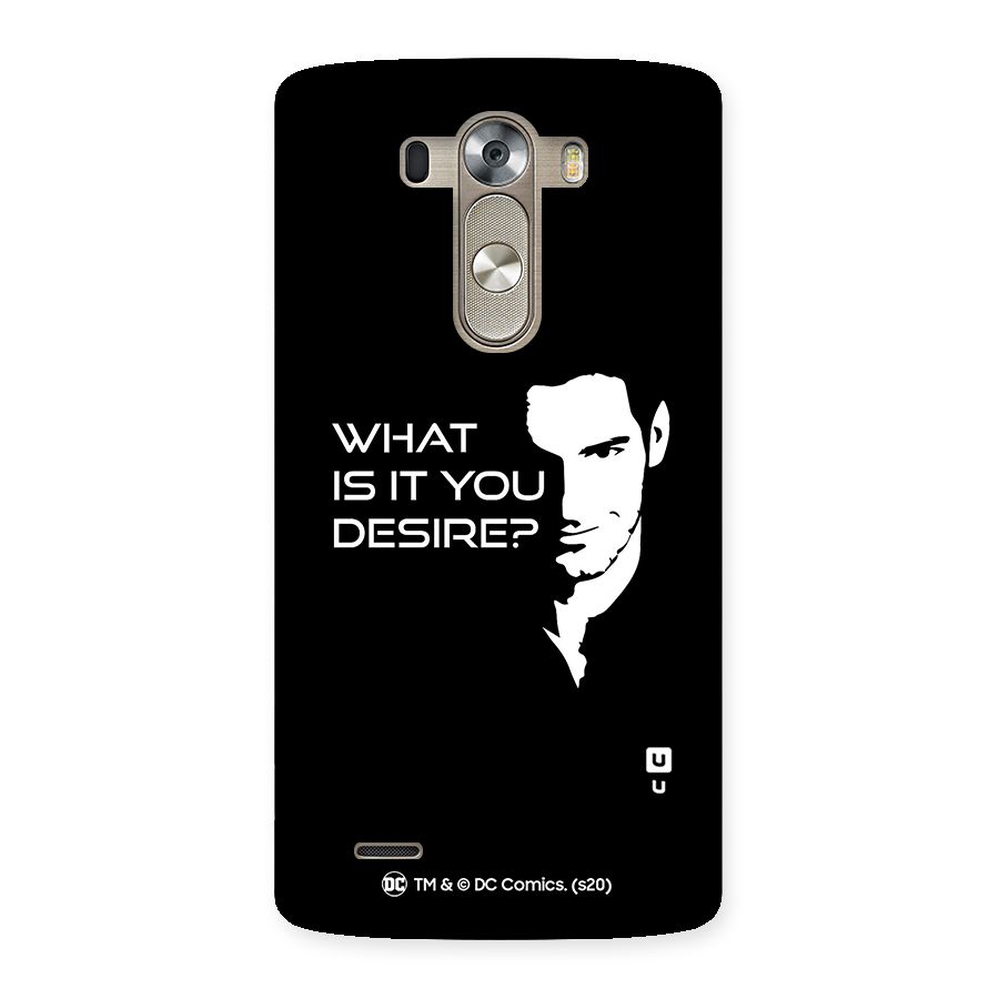 What Do You Desire Back Case for LG G3