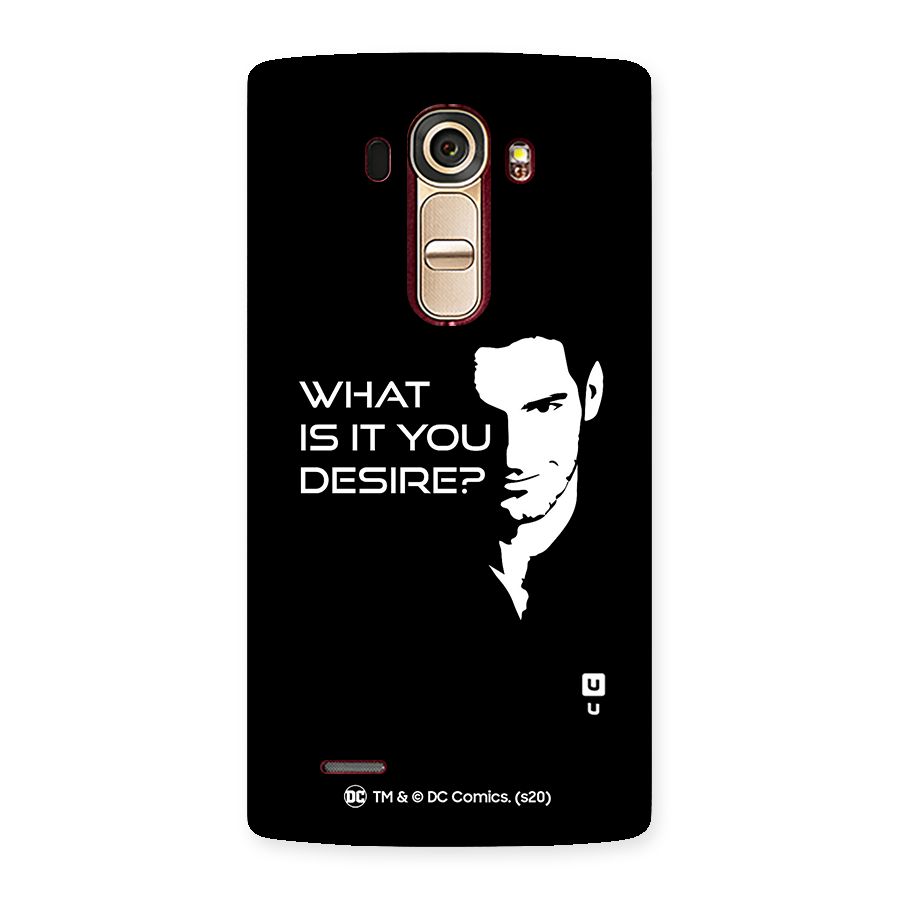 What Do You Desire Back Case for LG G4