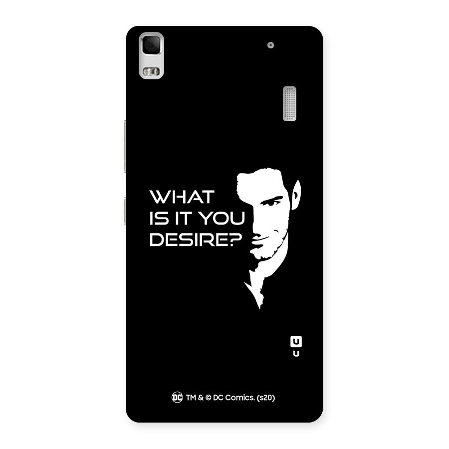 What Do You Desire Back Case for Lenovo A7000