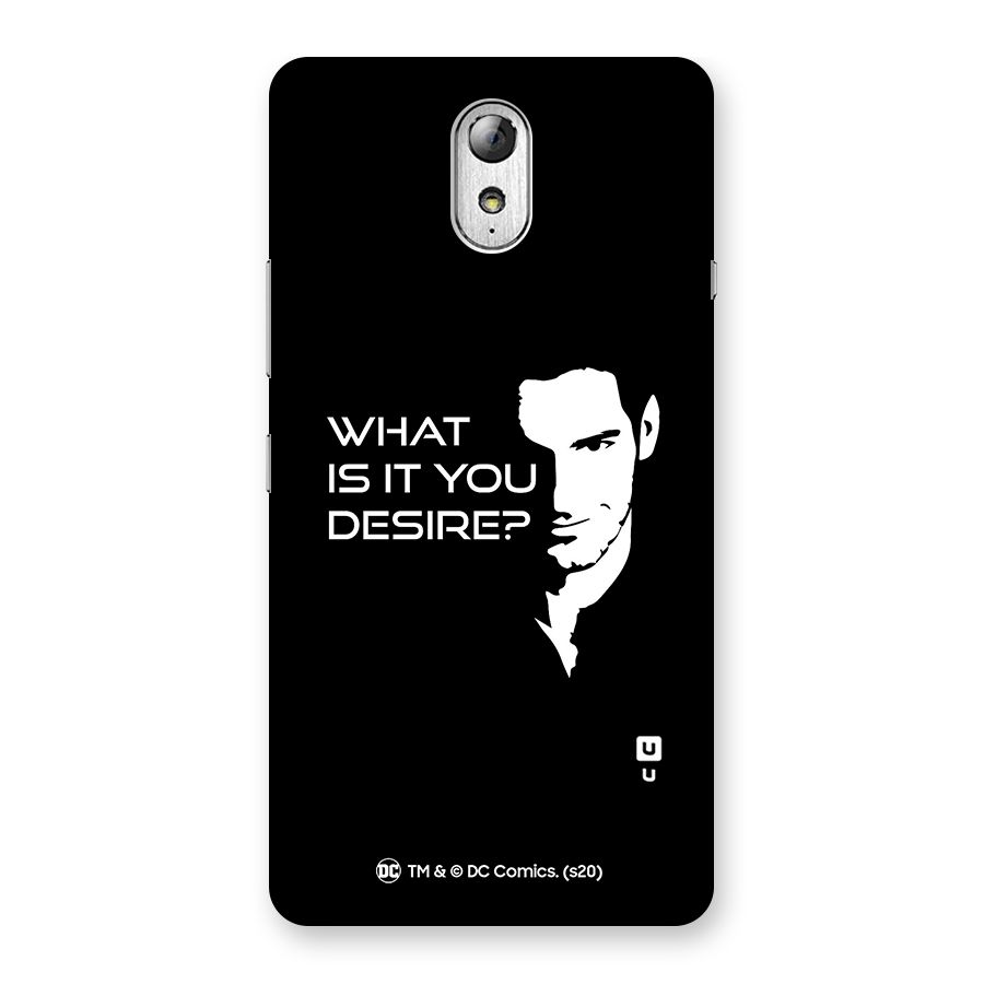 What Do You Desire Back Case for Lenovo Vibe P1M