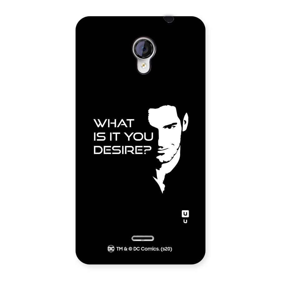 What Do You Desire Back Case for Micromax Unite 2 A106