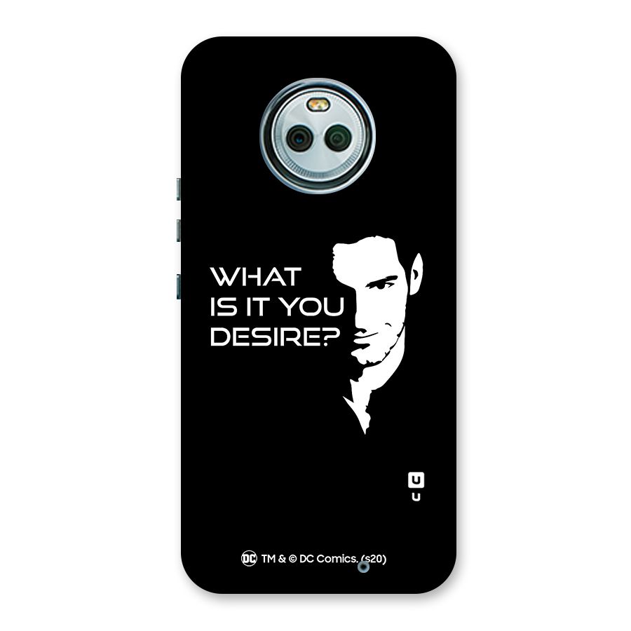 What Do You Desire Back Case for Moto X4