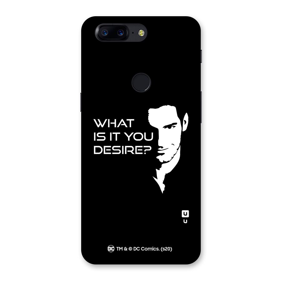 What Do You Desire Back Case for OnePlus 5T