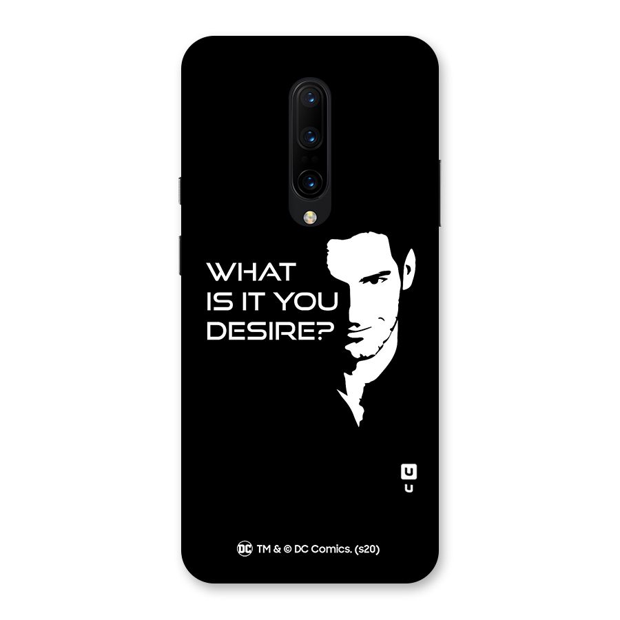 What Do You Desire Back Case for OnePlus 7 Pro
