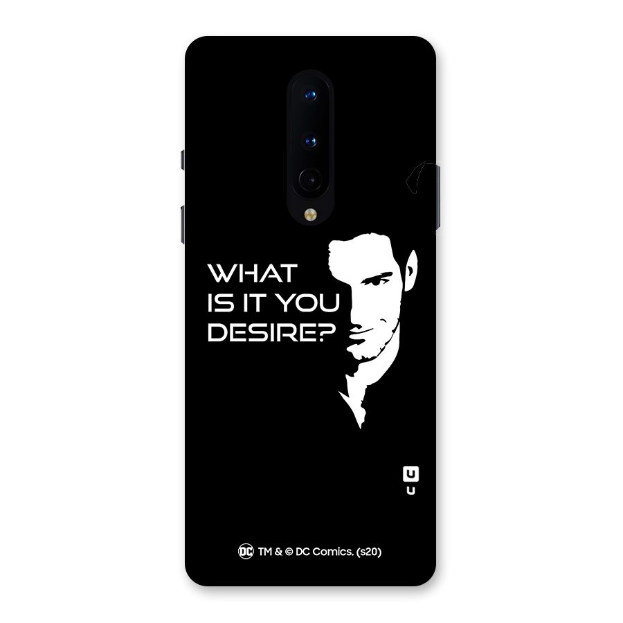 What Do You Desire Back Case for OnePlus 8