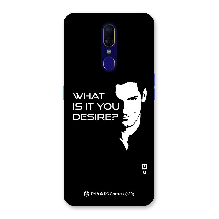 What Do You Desire Back Case for Oppo A9