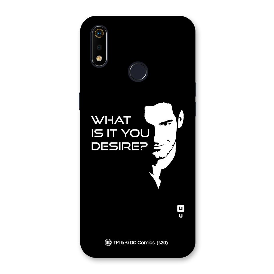 What Do You Desire Back Case for Realme 3i