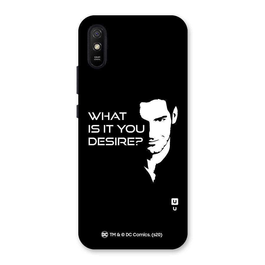 What Do You Desire Back Case for Redmi 9A