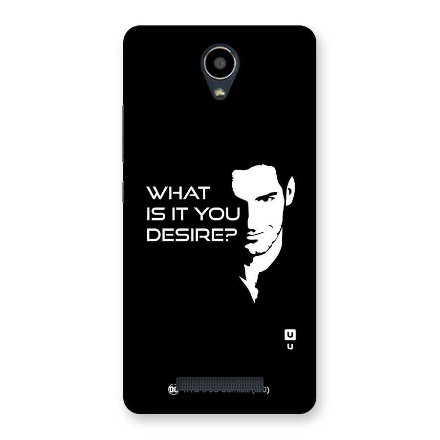 What Do You Desire Back Case for Redmi Note 2