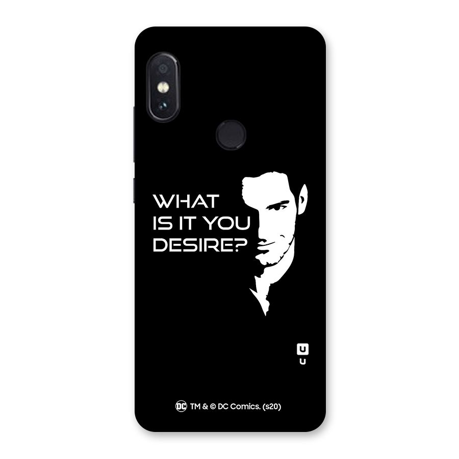 What Do You Desire Back Case for Redmi Note 5 Pro
