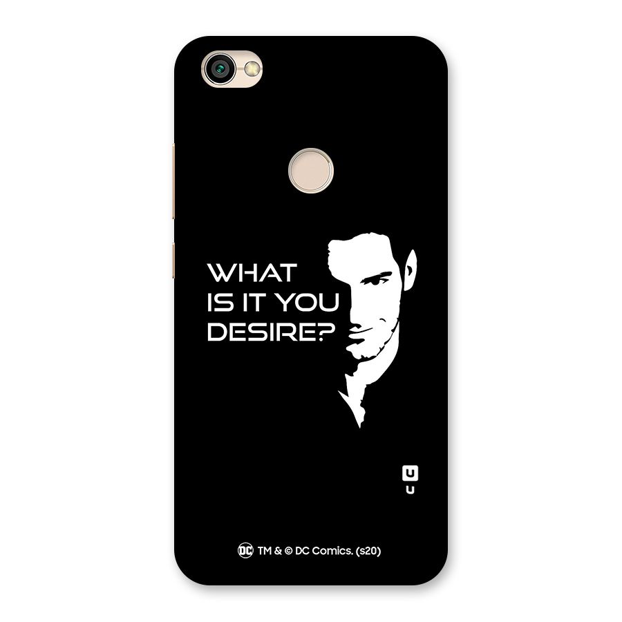 What Do You Desire Back Case for Redmi Y1 2017