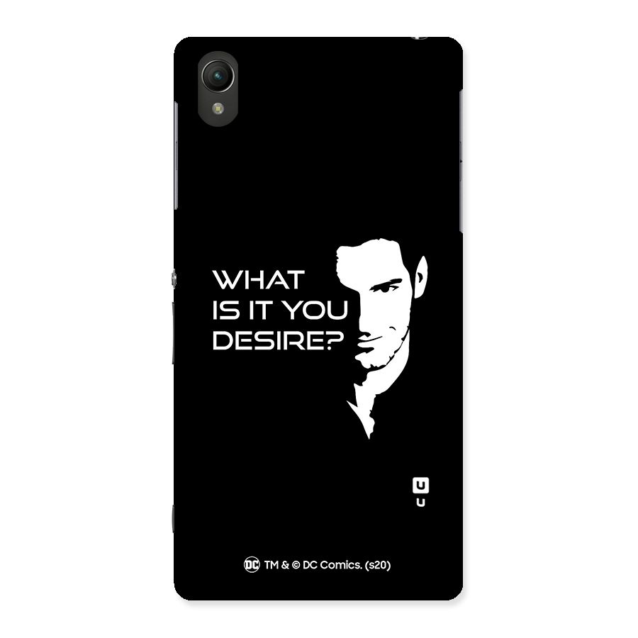 What Do You Desire Back Case for Sony Xperia Z2
