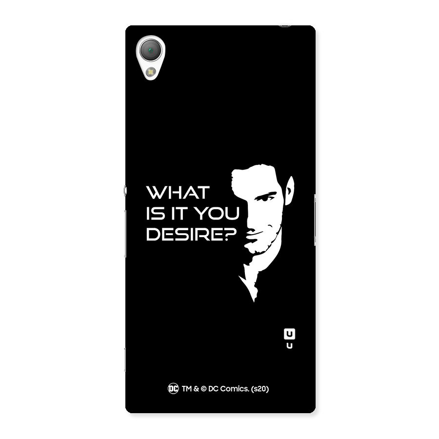 What Do You Desire Back Case for Sony Xperia Z3