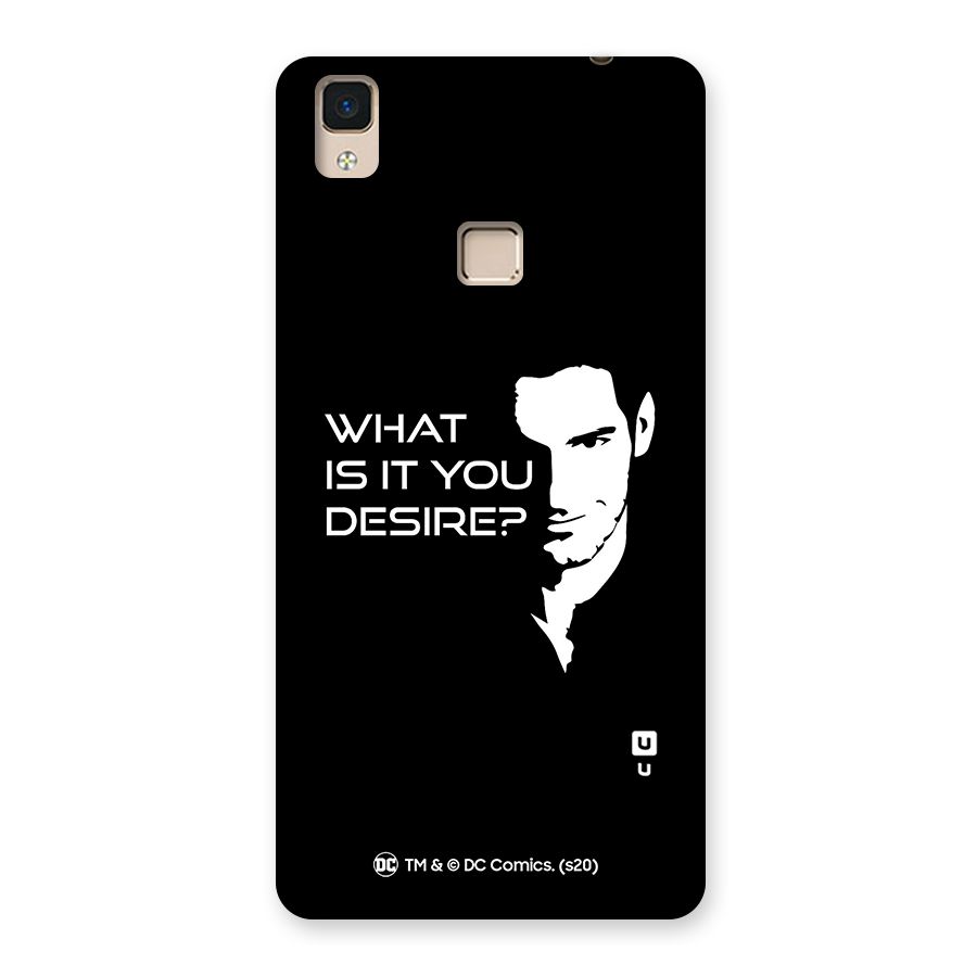 What Do You Desire Back Case for V3 Max