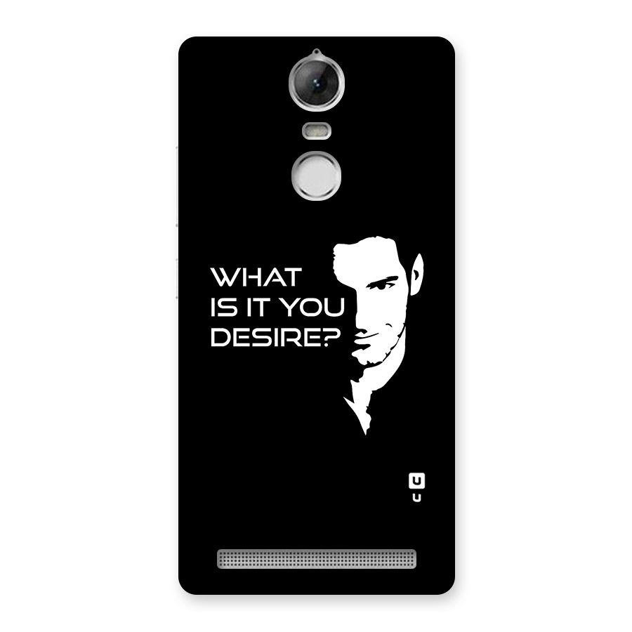 What Do You Desire Back Case for Vibe K5 Note