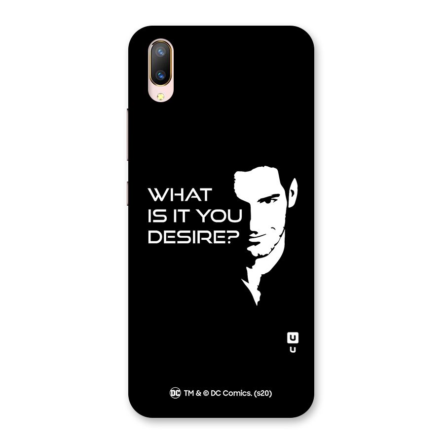 What Do You Desire Back Case for Vivo V11 Pro