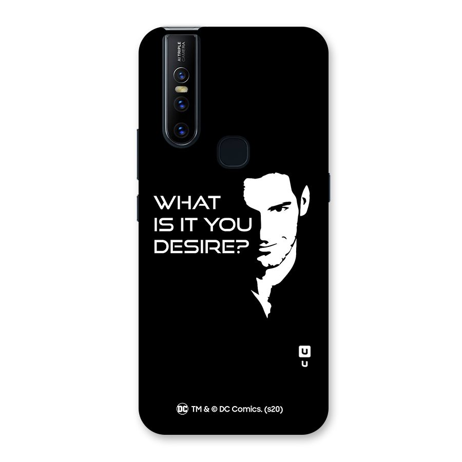 What Do You Desire Back Case for Vivo V15