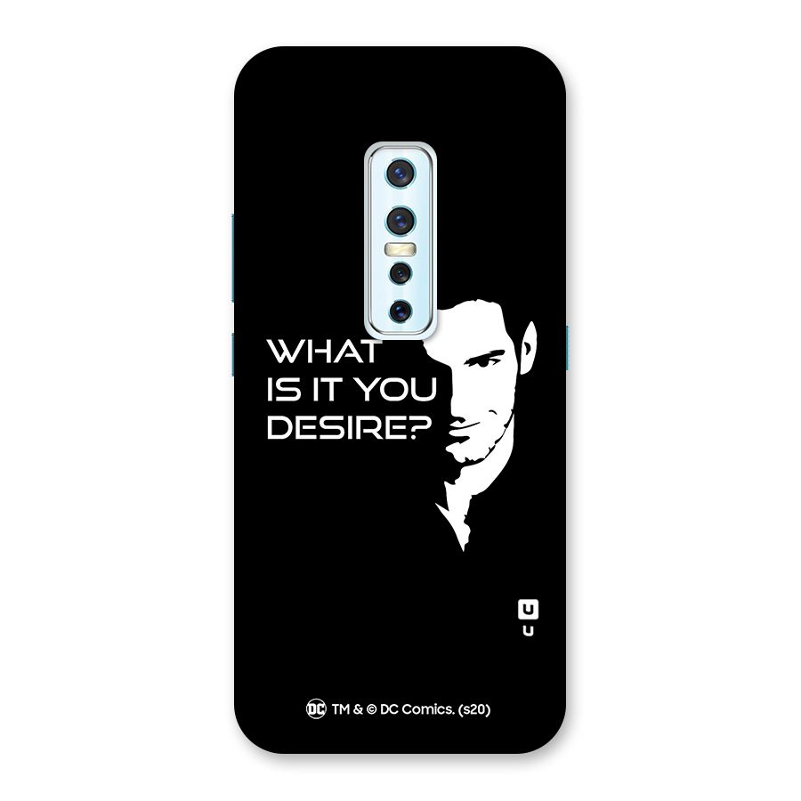 What Do You Desire Back Case for Vivo V17 Pro