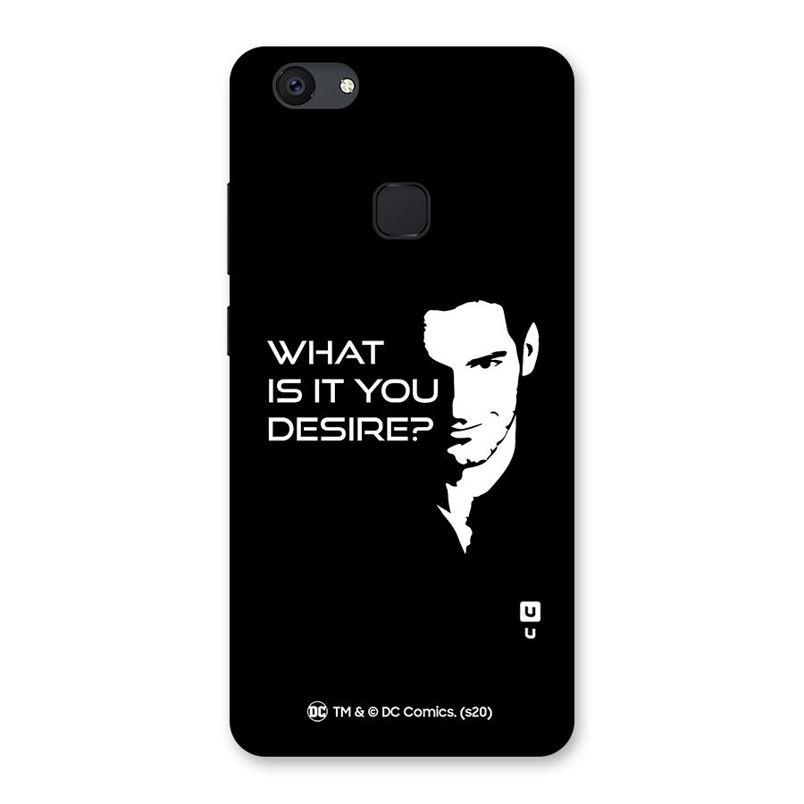 What Do You Desire Back Case for Vivo V7 Plus