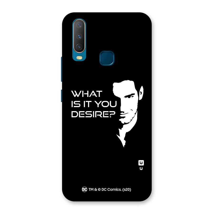 What Do You Desire Back Case for Vivo Y15
